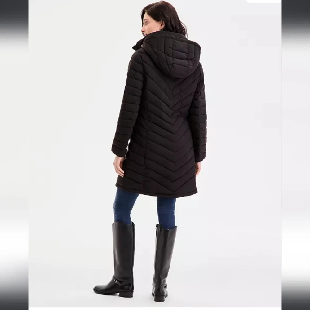 Michael Kors‎ Black Puffer Jacket, Quilted Black